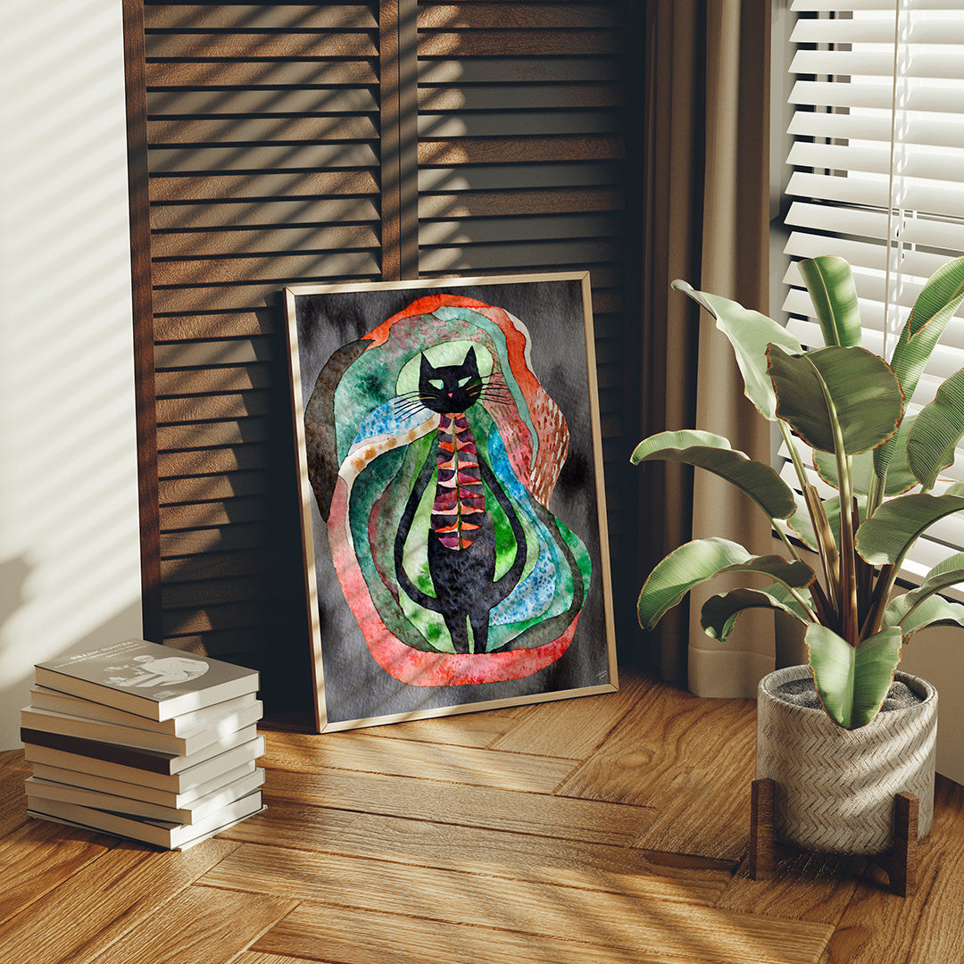 Experience the unseen: immerse yourself in the vibrant world of Psychedelic Purr