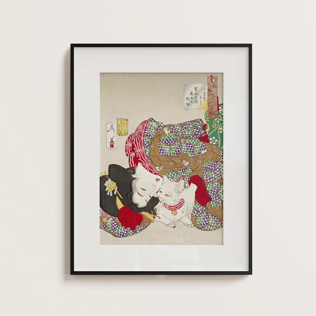 Behavior of a maiden of the kansei era