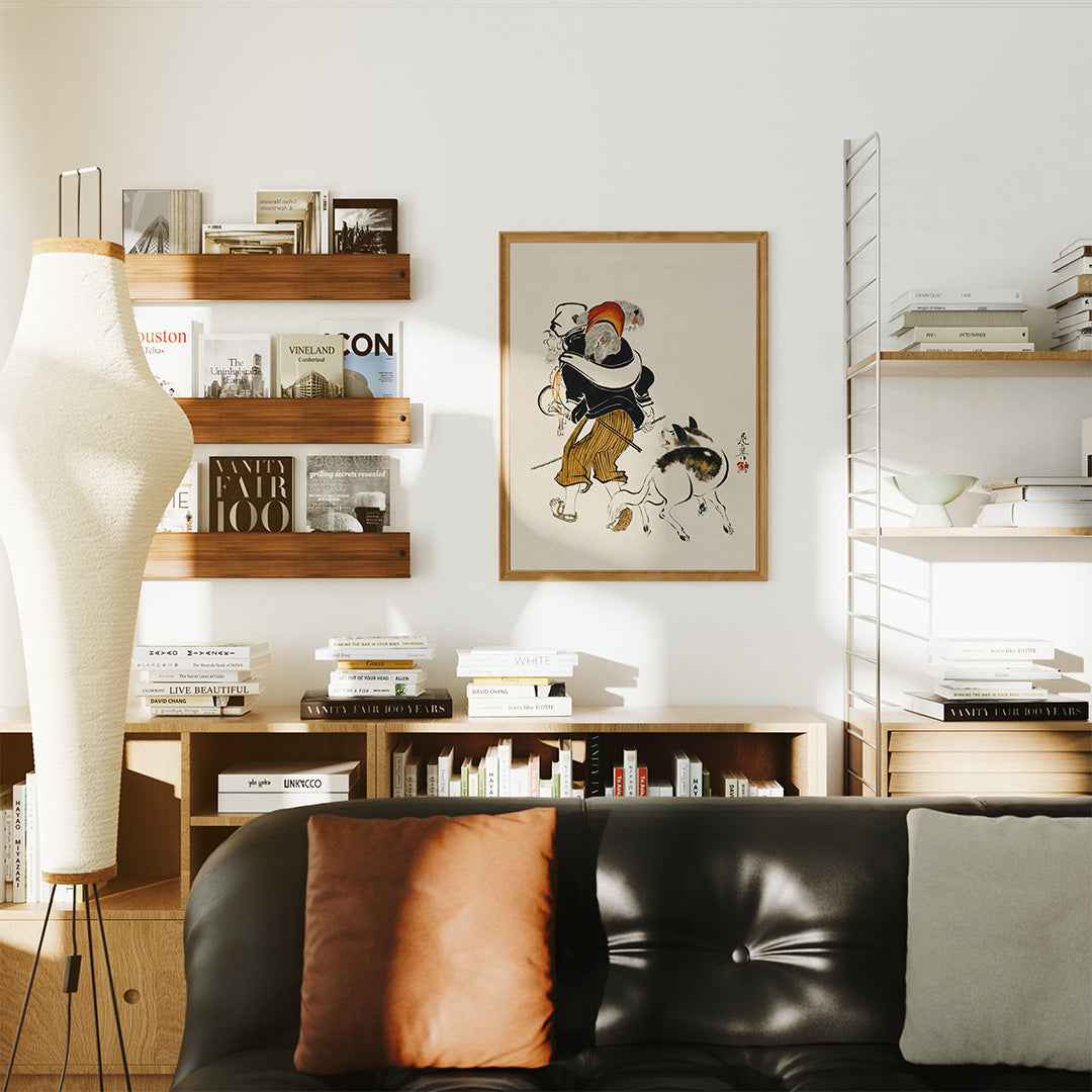 Dog barking at a monkey trainer - Misthios Studio