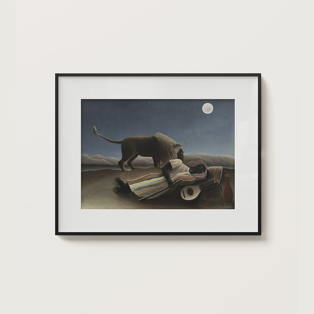 Henri Rousseaus The Sleeping Gypsy fine art print