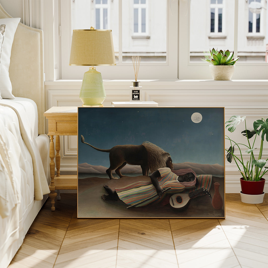 Henri Rousseaus The Sleeping Gypsy fine art print