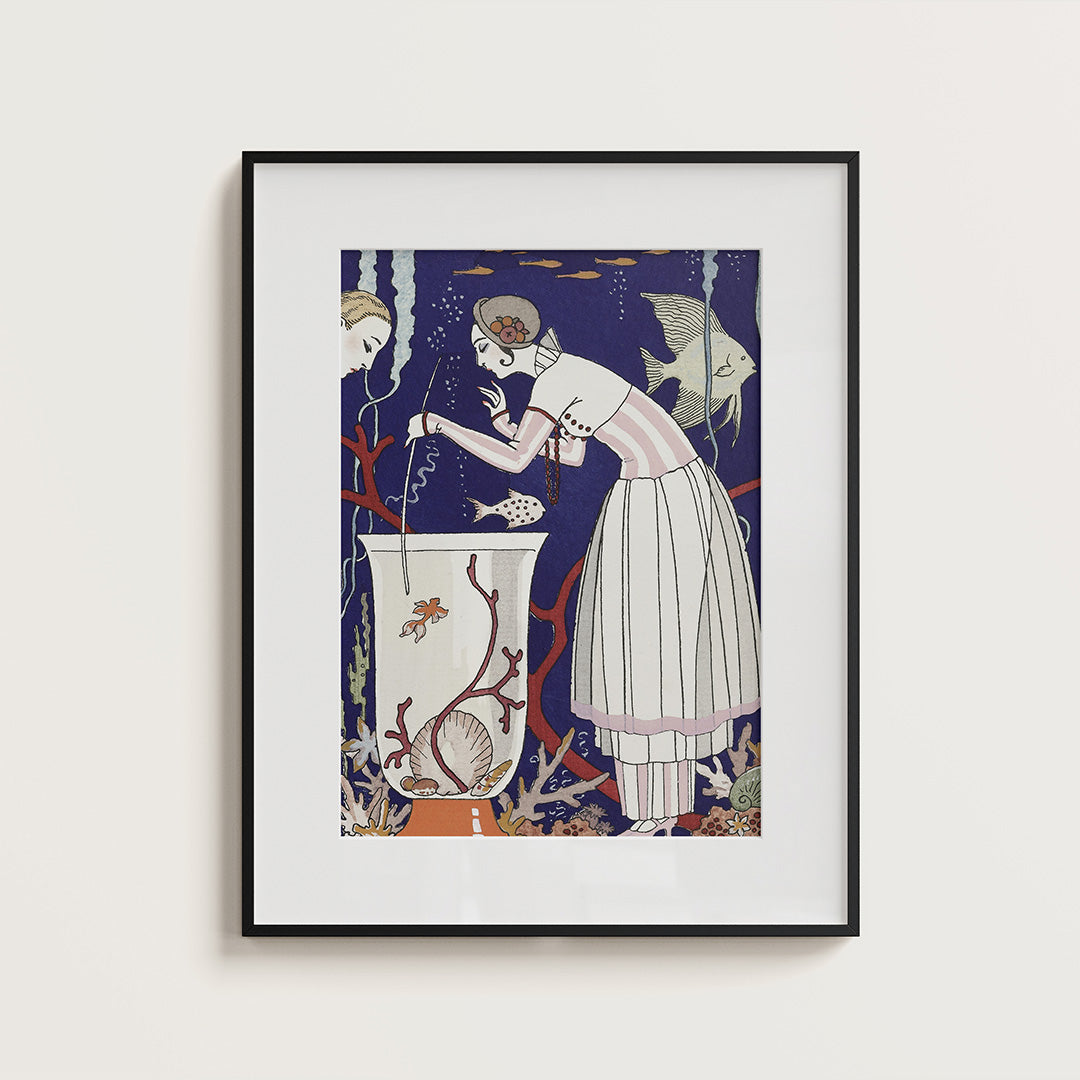 L'étourdissant petit poisson by George Barbier fine art print