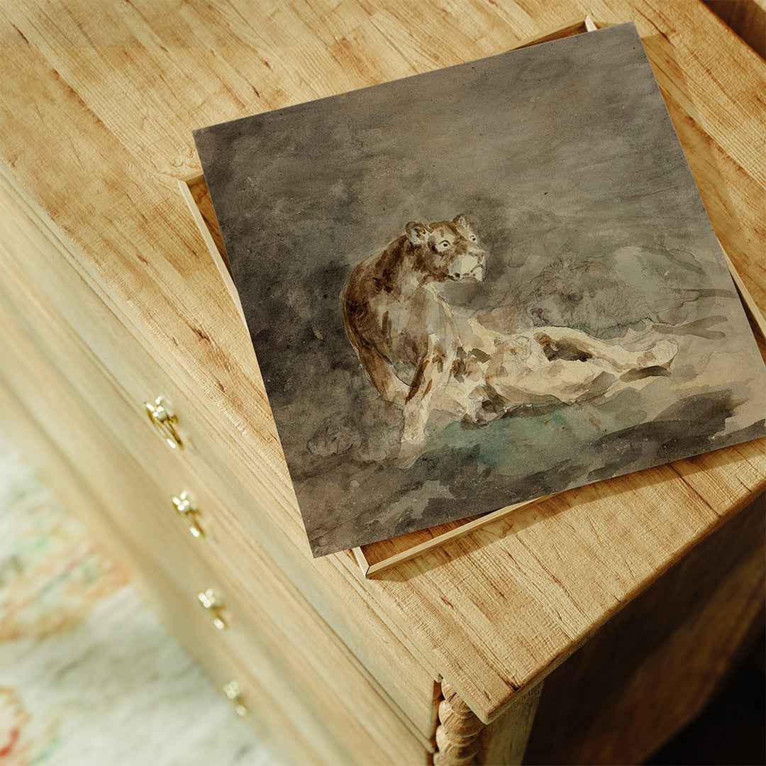 Lioness with her family - Misthios Studio