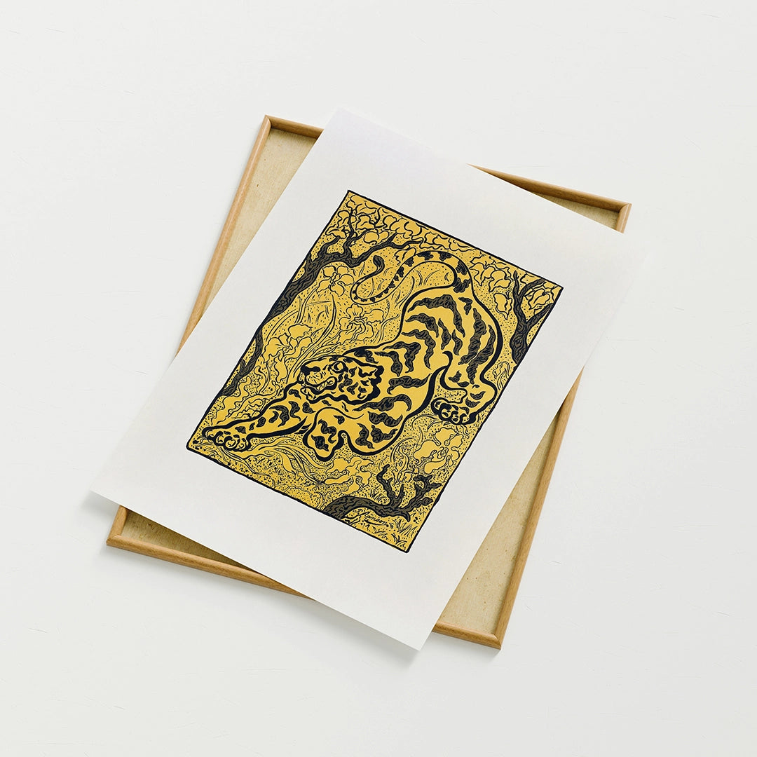 Tiger in the Jungle by Paul Ranson fine art print product detail