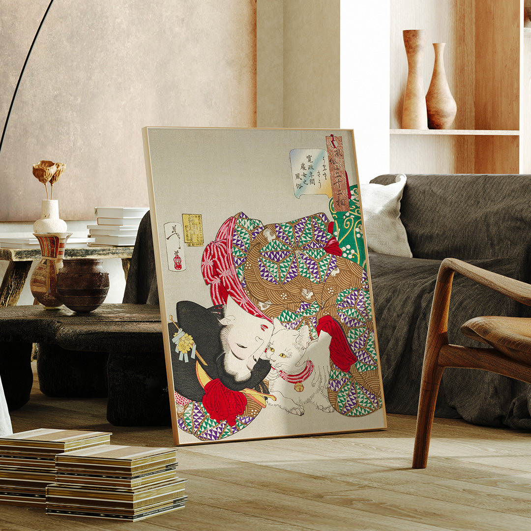 Behavior of a maiden of the kansei era