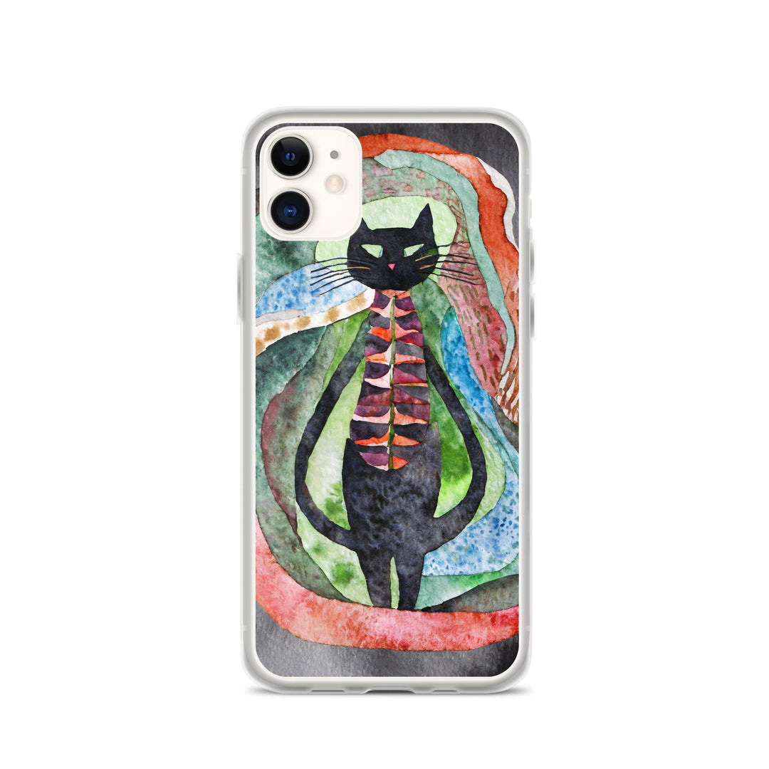 Psychedelic Purr - Clear Case for iPhone®