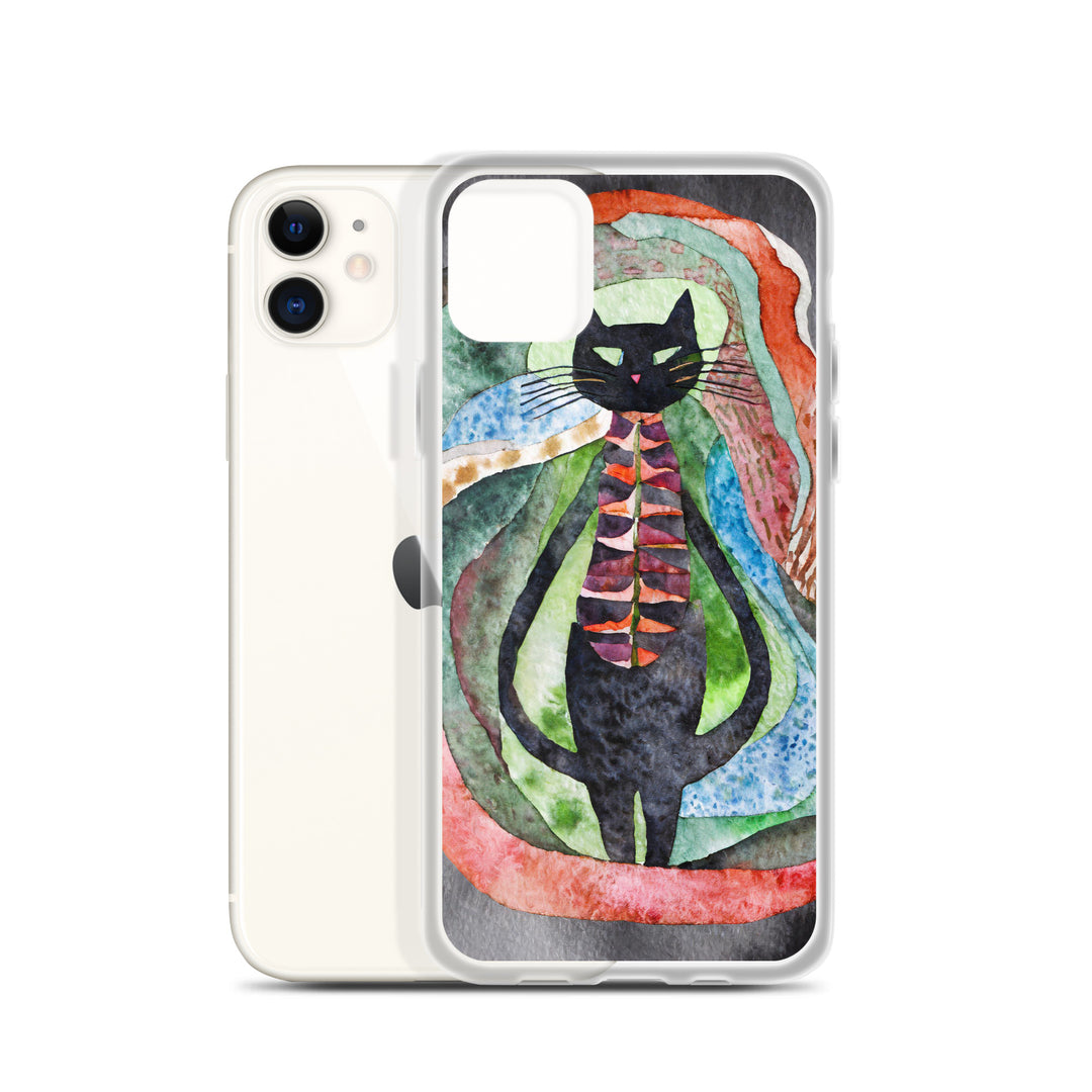 Psychedelic Purr - Clear Case for iPhone®