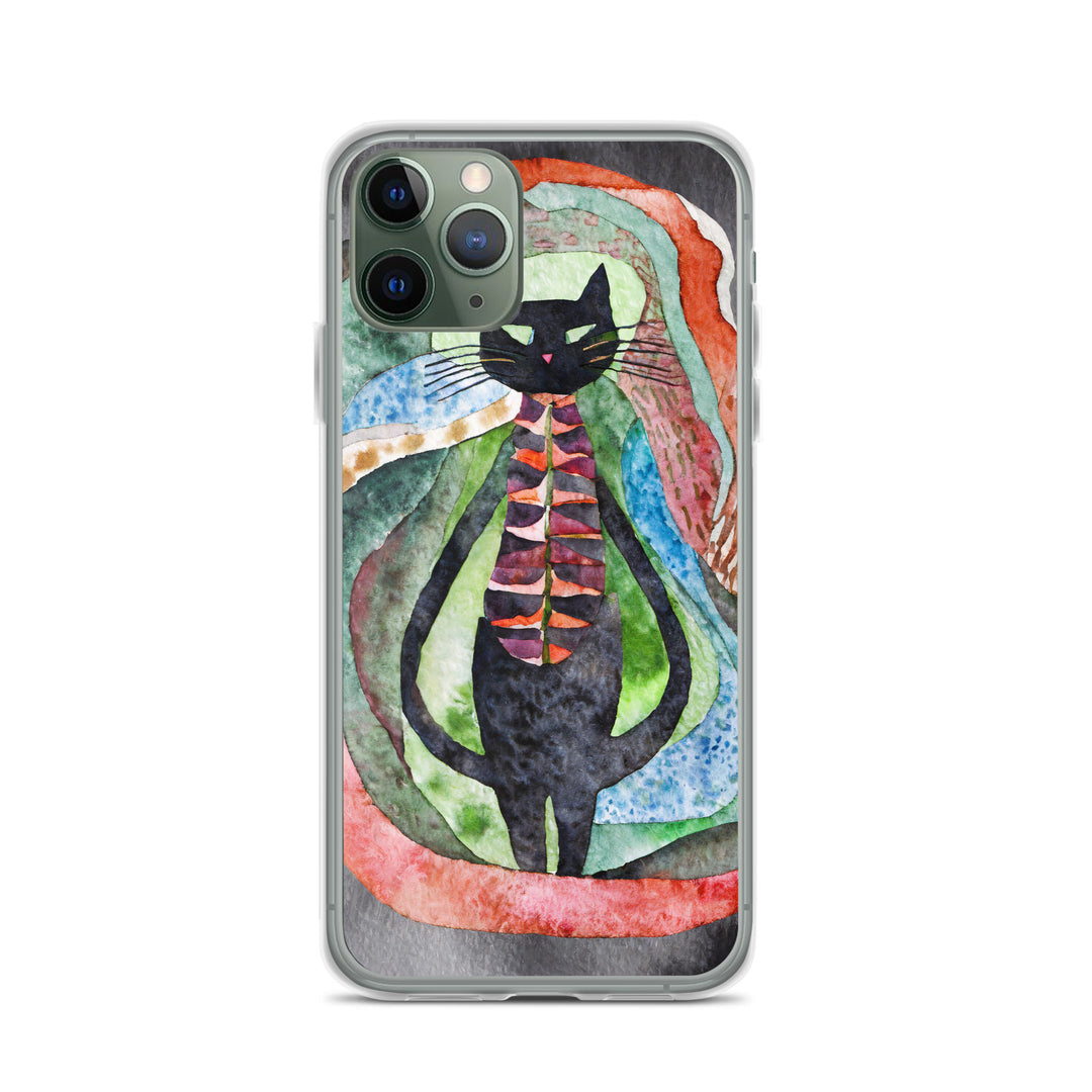 Psychedelic Purr - Clear Case for iPhone®