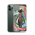 Load image into Gallery viewer, Psychedelic Purr - Clear Case for iPhone®
