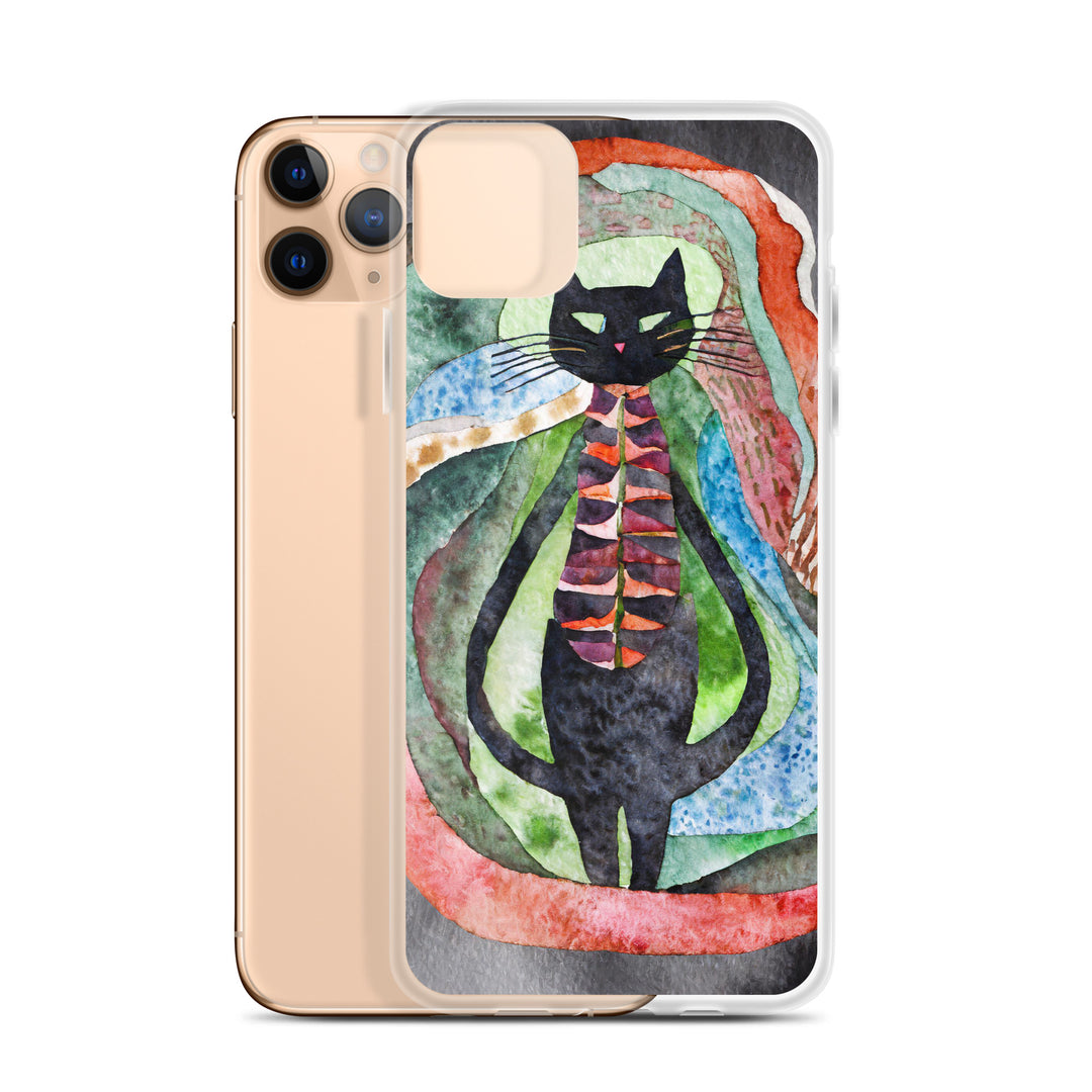 Psychedelic Purr - Clear Case for iPhone®