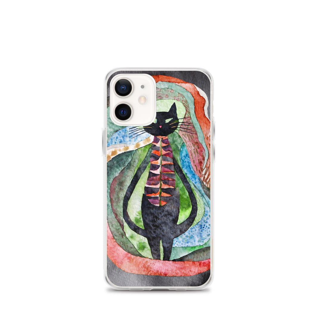 Psychedelic Purr - Clear Case for iPhone®