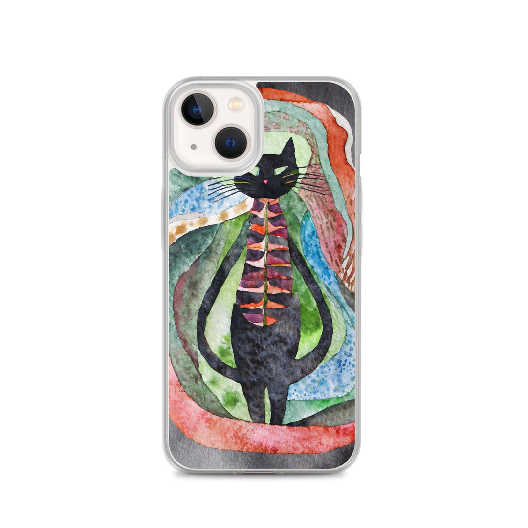 Psychedelic Purr - Clear Case for iPhone®