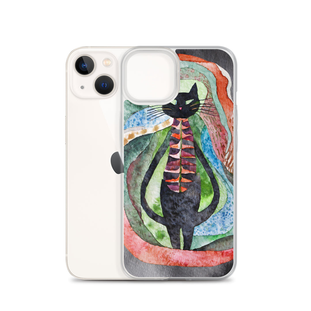 Psychedelic Purr - Clear Case for iPhone®