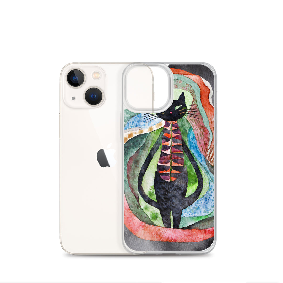 Psychedelic Purr - Clear Case for iPhone®