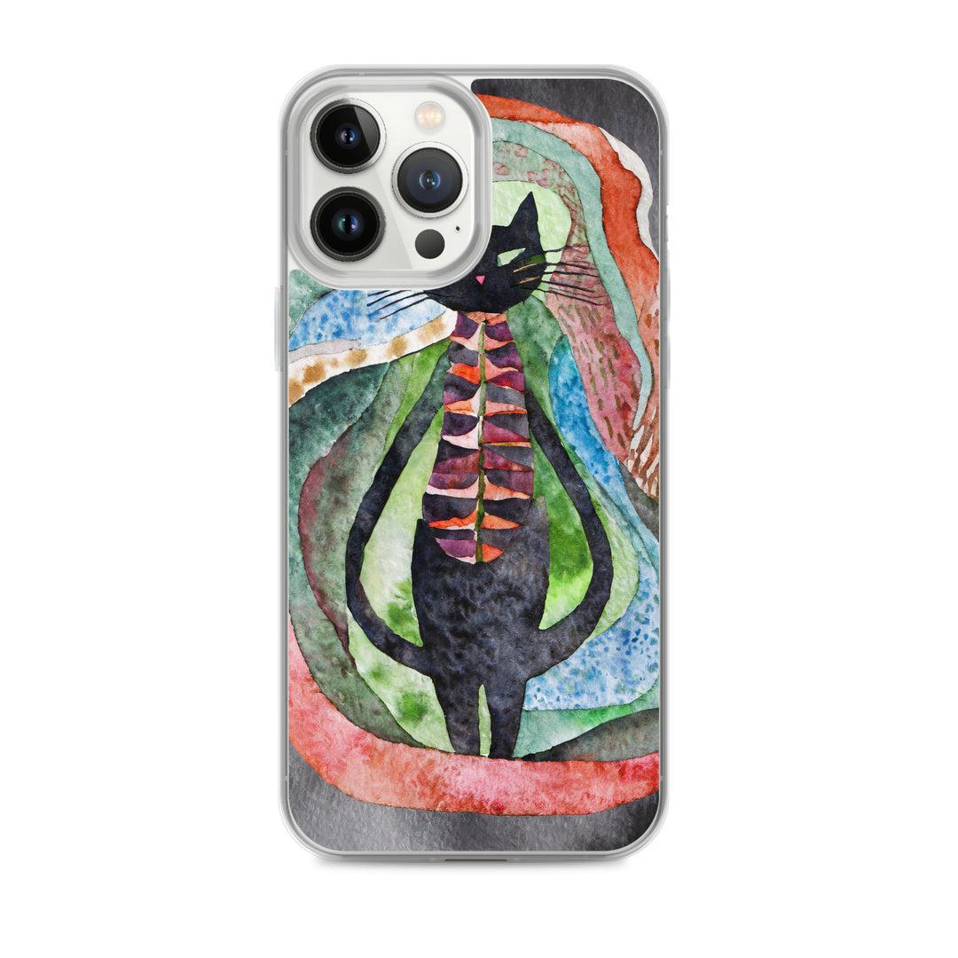 Psychedelic Purr - Clear Case for iPhone®