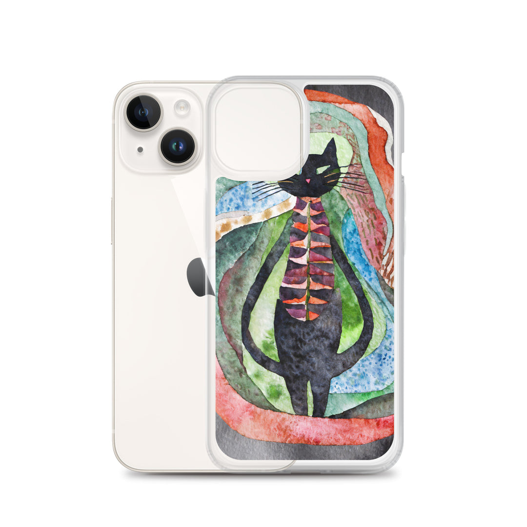 Psychedelic Purr - Clear Case for iPhone®