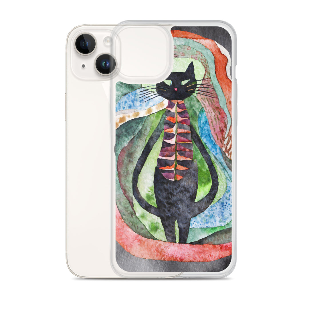 Psychedelic Purr - Clear Case for iPhone®