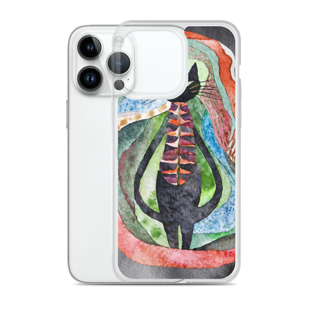 Psychedelic Purr - Clear Case for iPhone®