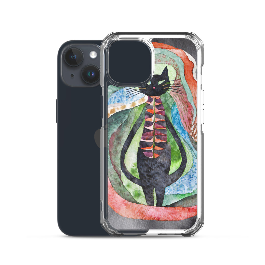 Psychedelic Purr - Clear Case for iPhone®