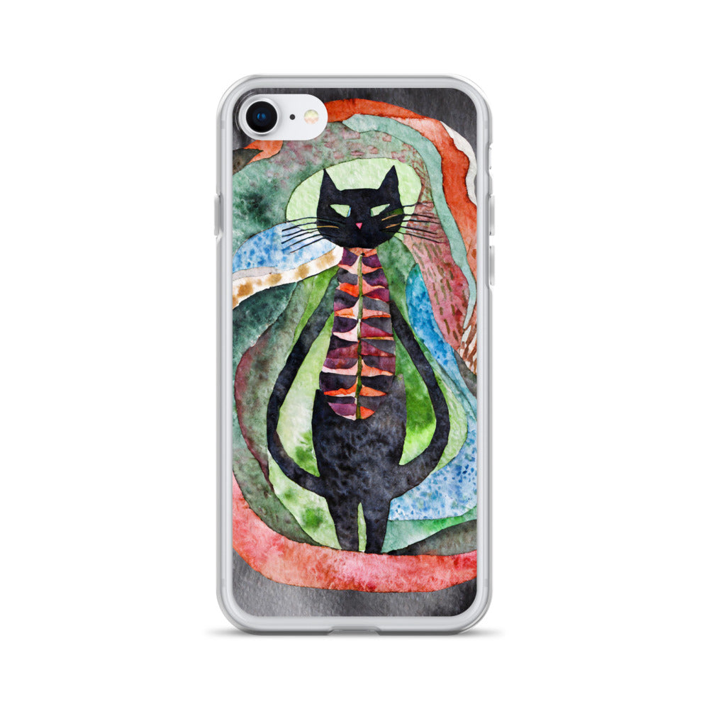 Psychedelic Purr - Clear Case for iPhone®