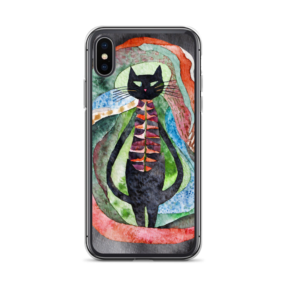 Psychedelic Purr - Clear Case for iPhone®