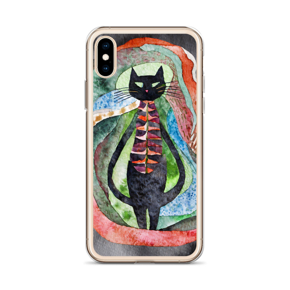 Psychedelic Purr - Clear Case for iPhone®