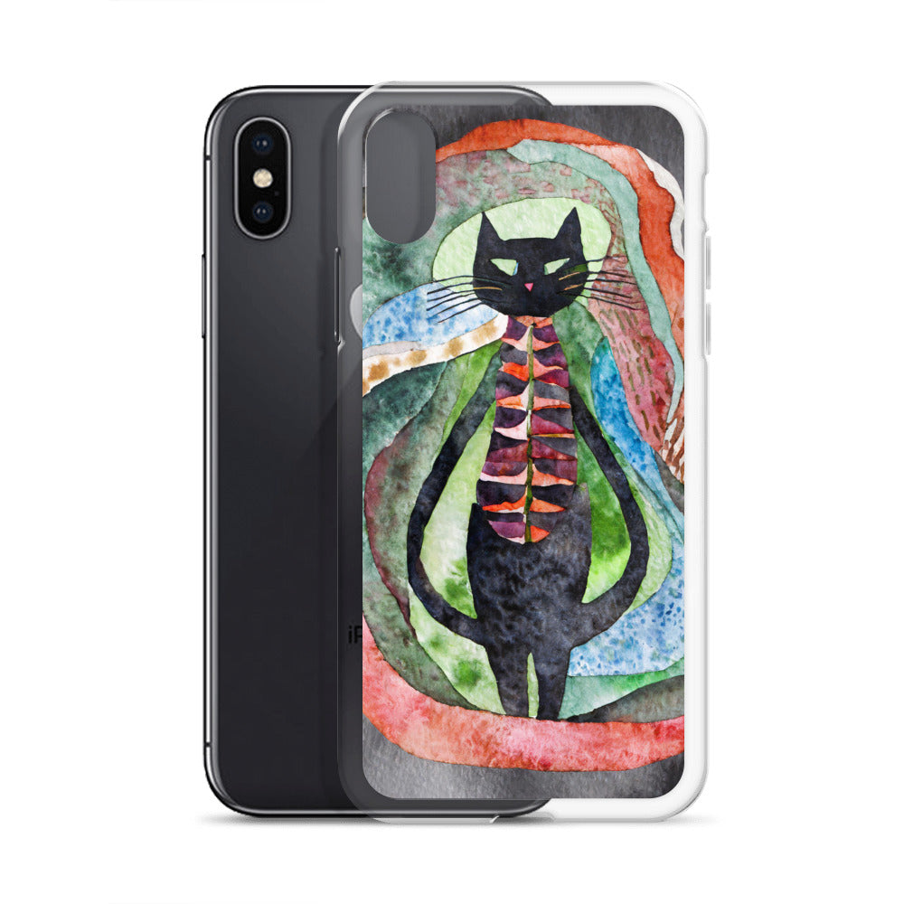 Psychedelic Purr - Clear Case for iPhone®