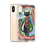 Load image into Gallery viewer, Psychedelic Purr - Clear Case for iPhone®
