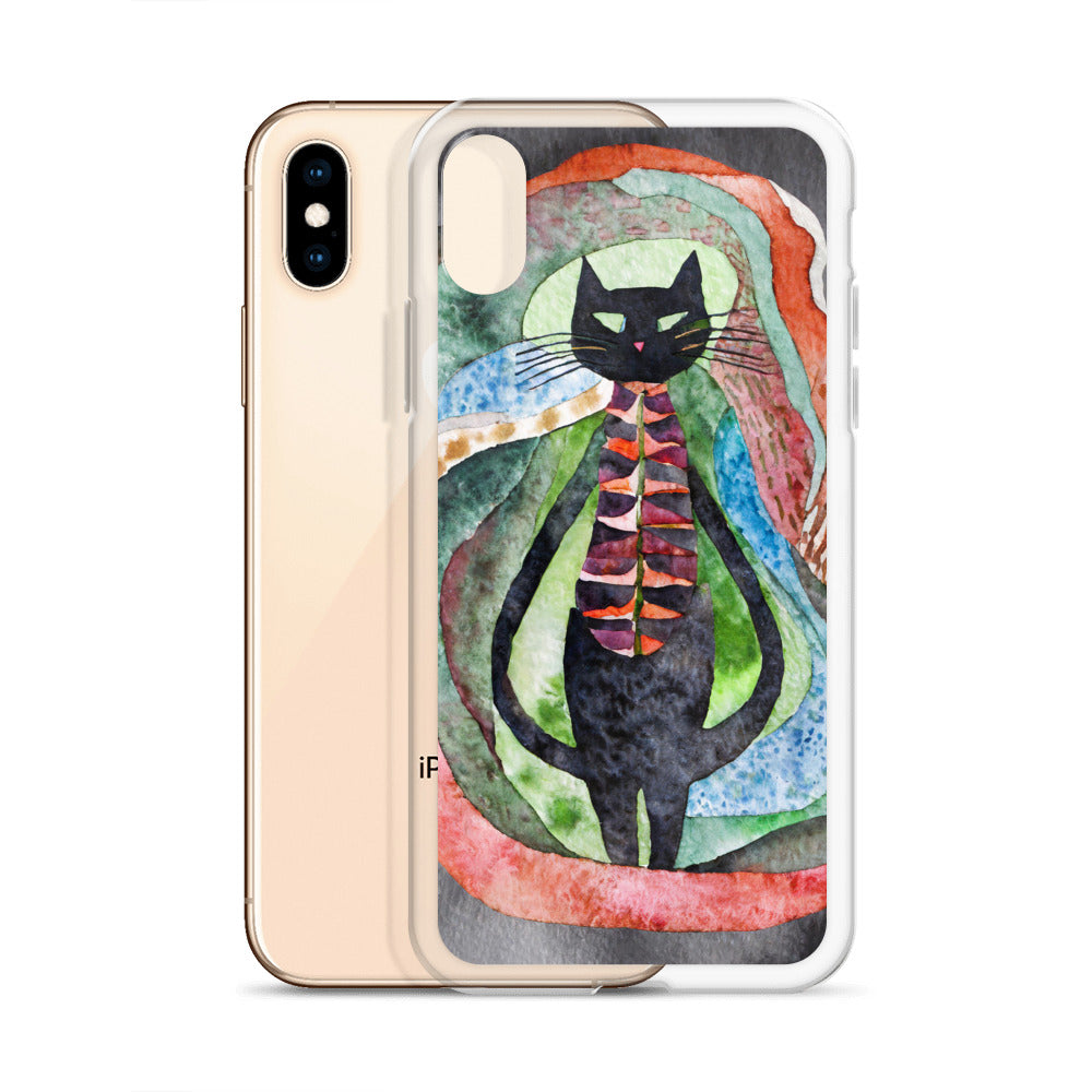 Psychedelic Purr - Clear Case for iPhone®