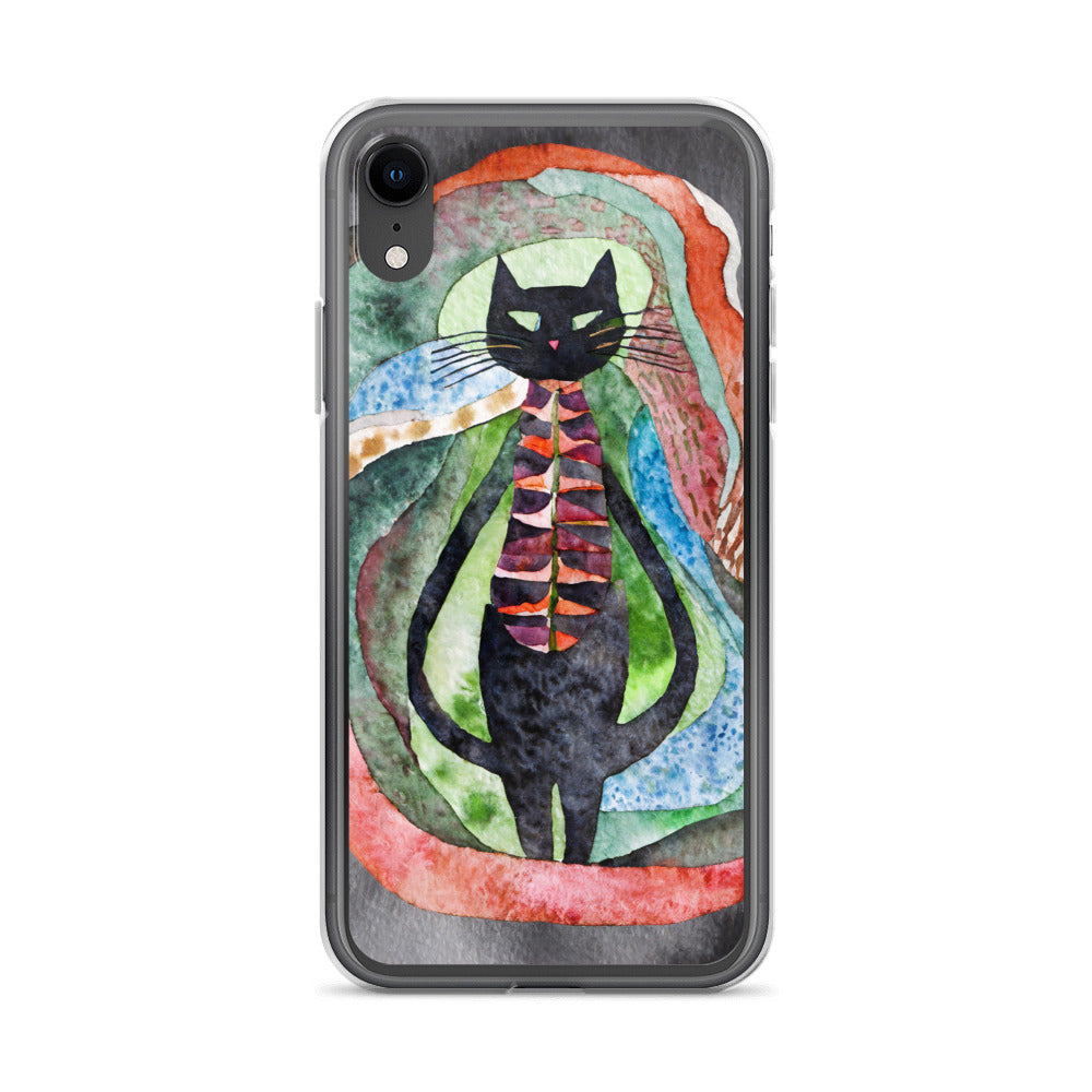 Psychedelic Purr - Clear Case for iPhone®