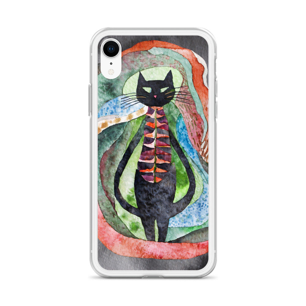 Psychedelic Purr - Clear Case for iPhone®