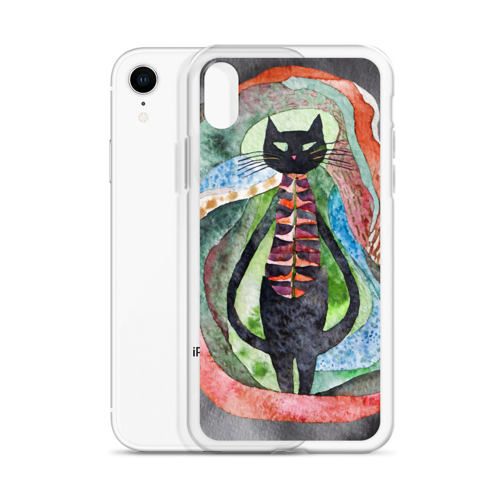 Psychedelic Purr - Clear Case for iPhone®