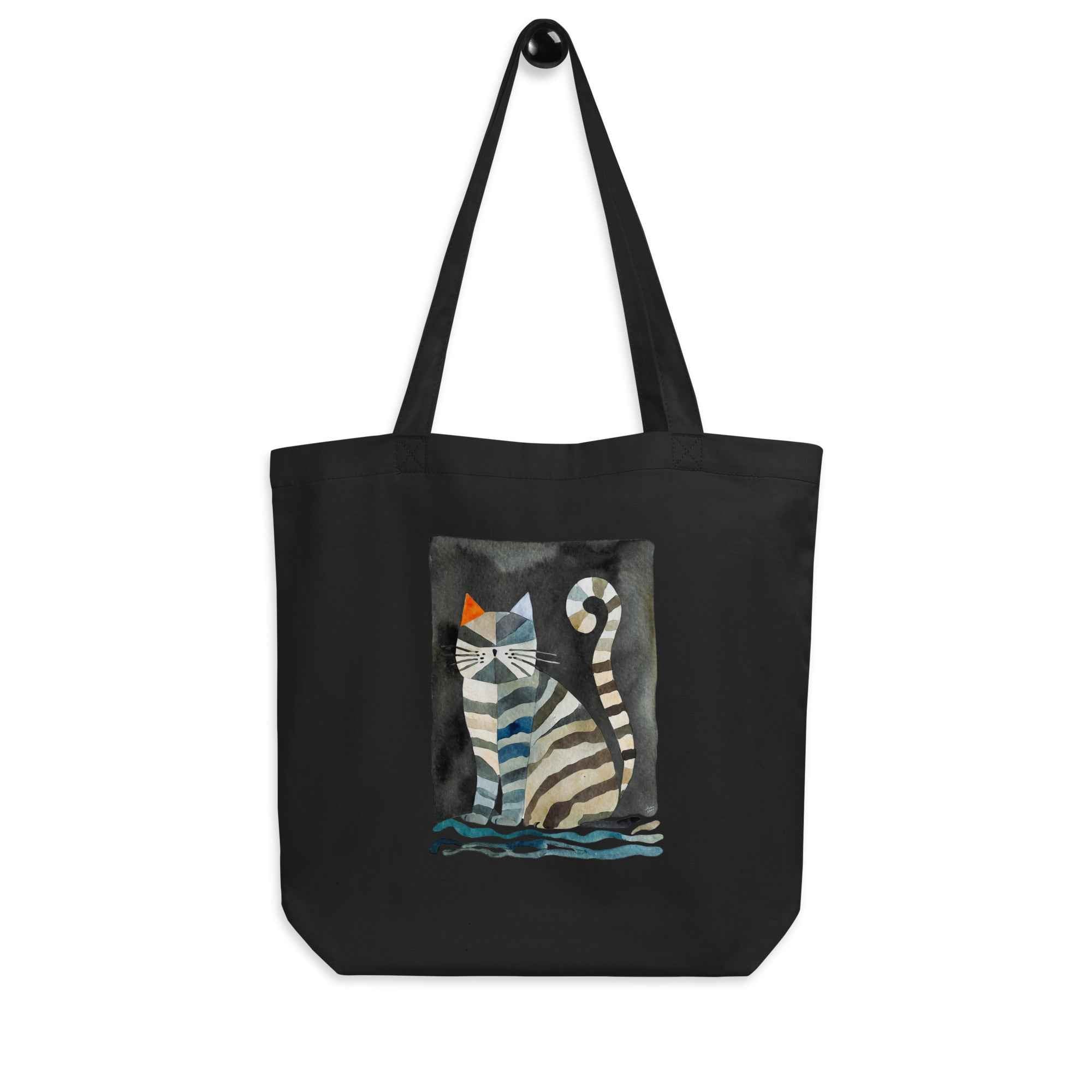 Whimsical stripes tote bag - Misthios Studio
