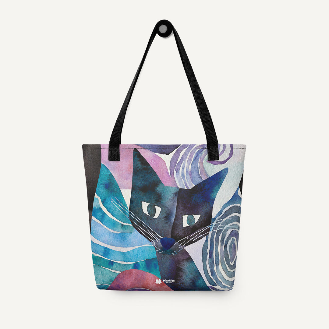 Mystic meow tote bag