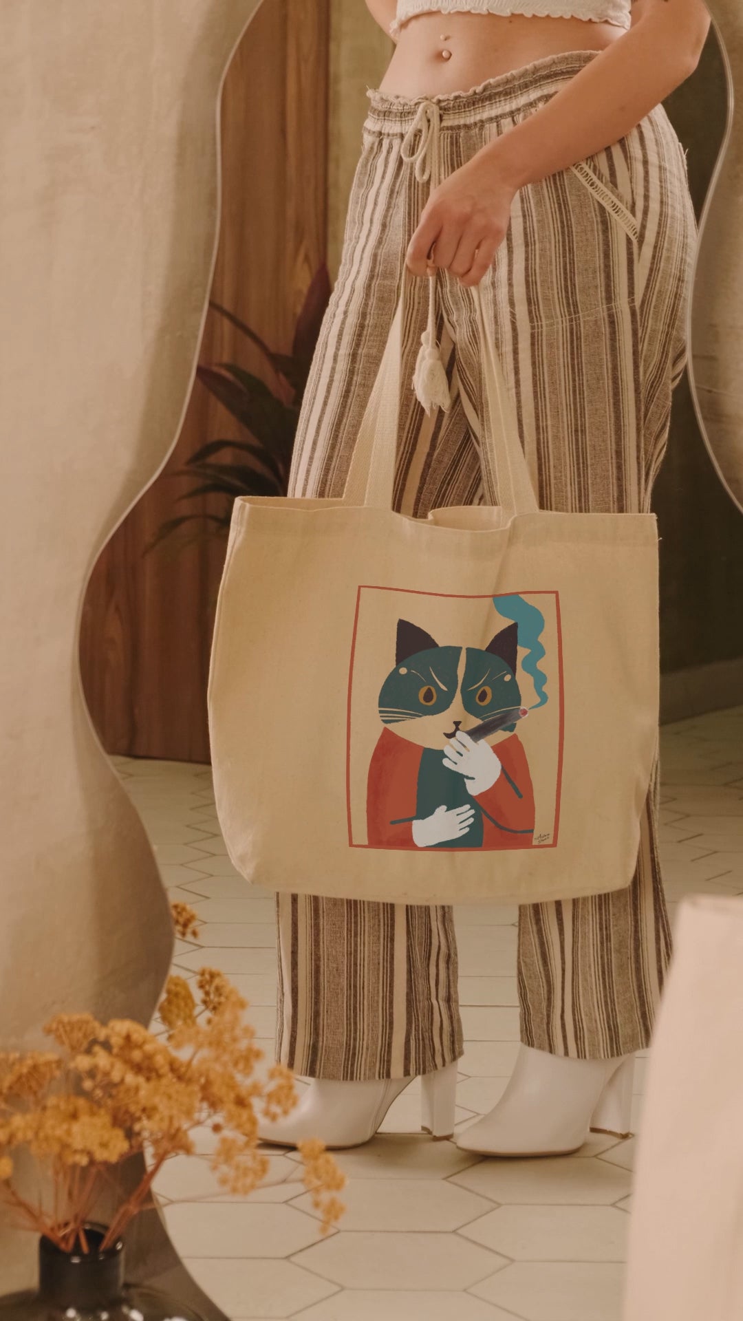 Gatto tote bag
