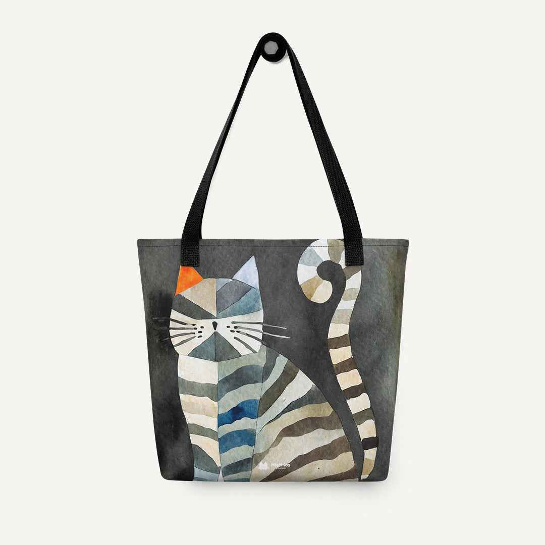 Whimsical stripes tote bag - Misthios Studio